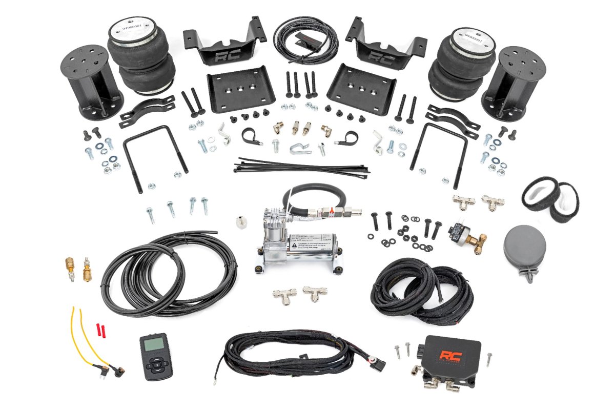 Chevrolet Silverado 1500 Air Spring Kit - Rear - Rough Country - Wireless Controller | 6-7.5 Inch Lift Kit - '07-'18